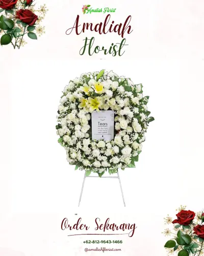 Krans Bunga Duka Cita di Jemasih